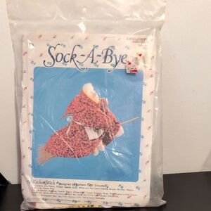 Leisure Arts Sock-a-bye Kitchen Witch Needlework Kit Vintage 1983